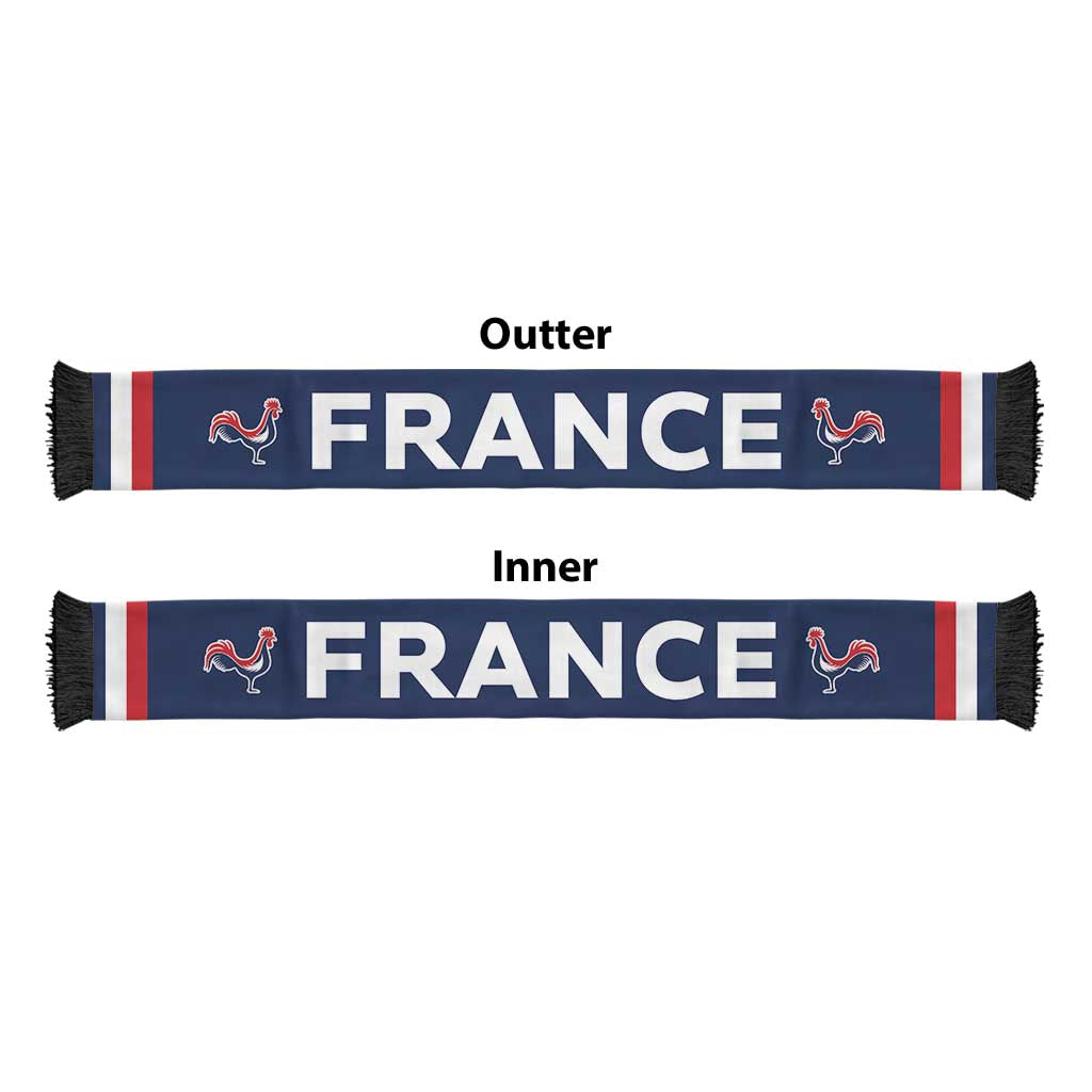 France Football 2026 Soccer Scarf Flag Style