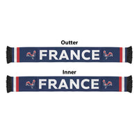 France Football 2026 Soccer Scarf Flag Style