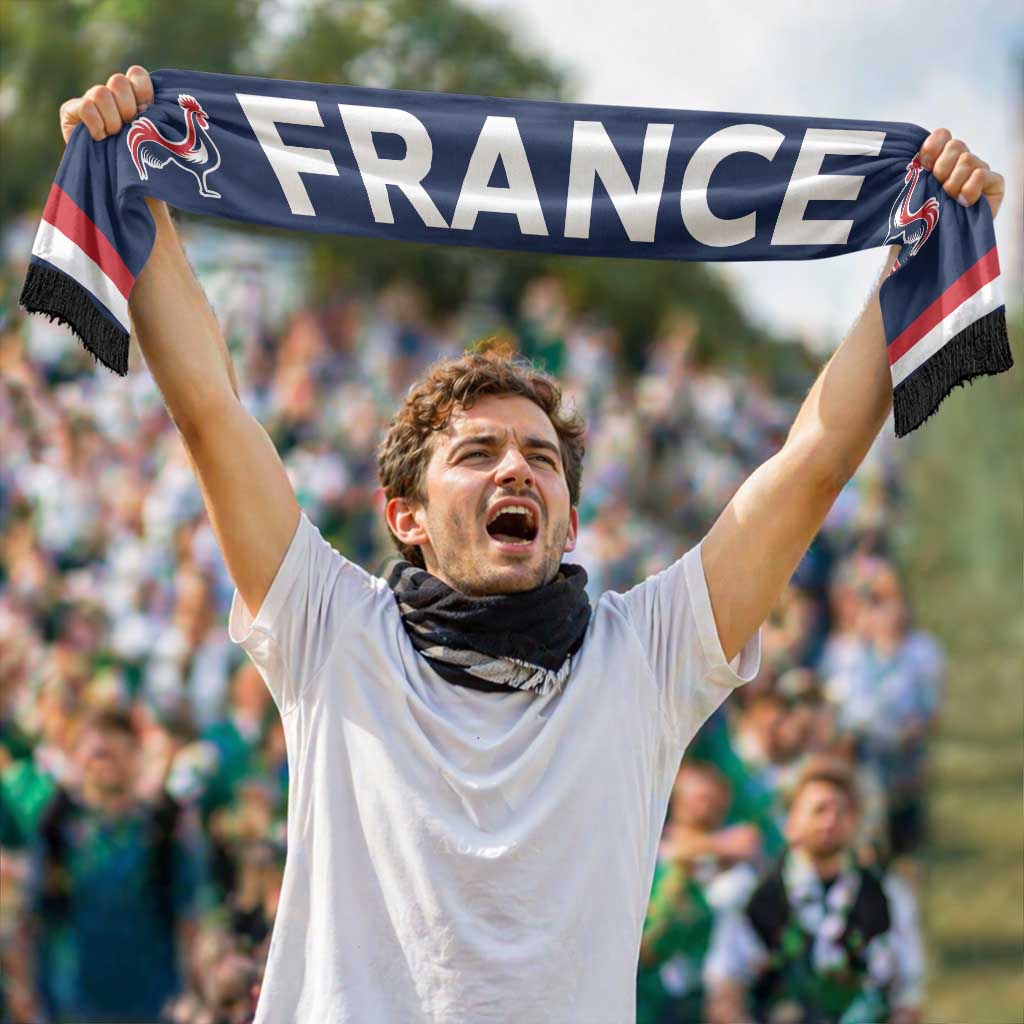 France Football 2026 Soccer Scarf Flag Style