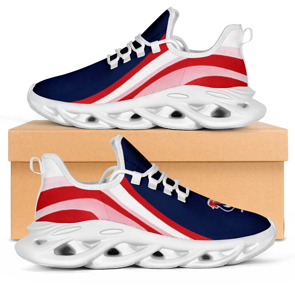 France Football Clunky Sneakers Flag-Inspired Curve Style