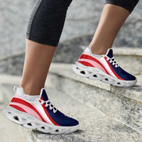 France Football Clunky Sneakers Flag-Inspired Curve Style
