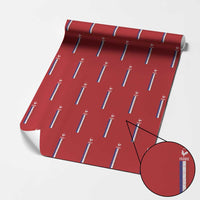 France Football Coq Soccer Throwback Jersey Style Wrapping Paper Roll Vintage French Flag