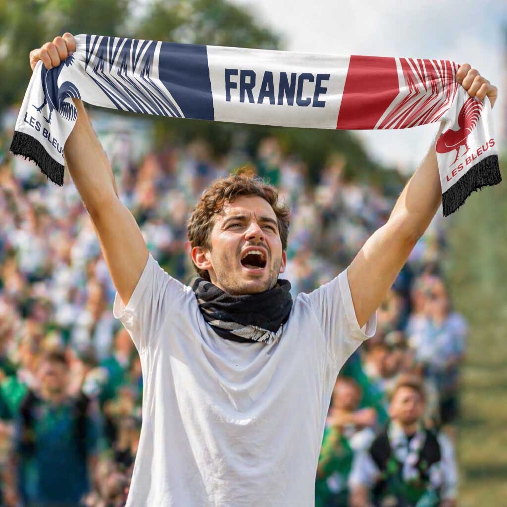 France Football Nations 2026 Soccer Scarf Sporty Pattern LT9