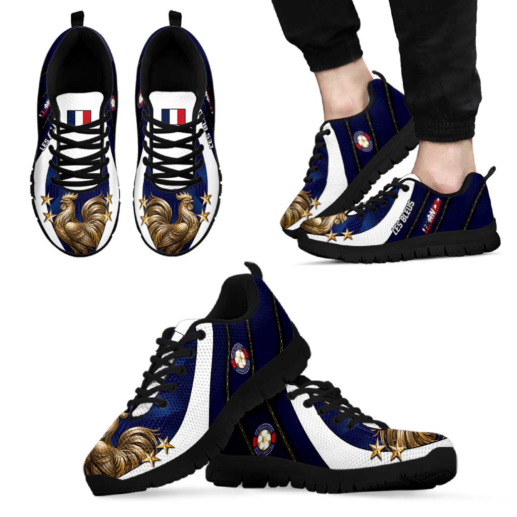 France Football Sneakers Gallic Rooster Luxury Sport Style