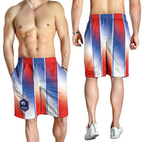France National Football Shorts for Men Paris Architecture-Inspired Geometry - Wonder Print Shop