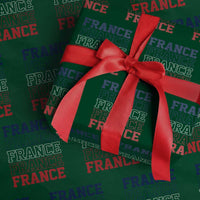 France Pride French Flag Patriotic Supporter Wrapping Paper Roll