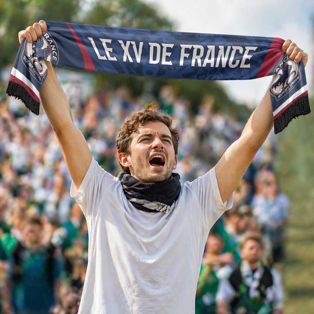 France Rugby National Heritage Personalized Soccer Scarf Fleur De Lis Inspired Edition