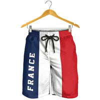 France Shorts for Men National Flag Colors - Wonder Print Shop