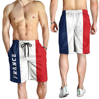 France Shorts for Men National Flag Colors - Wonder Print Shop