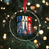 France Soccer Fan Passion Crystal Glass Ornament Fierté Football French Supporter Gift