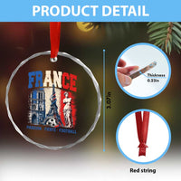 France Soccer Fan Passion Crystal Glass Ornament Fierté Football French Supporter Gift