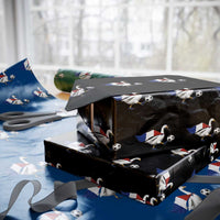 France Soccer Goose Wrapping Paper Roll French Flag Patriotic Football Fan Graphic