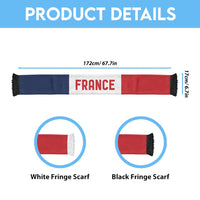France World Football 2026 Soccer Scarf National Pride Never Stops