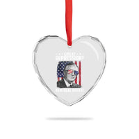 Franklin D Roosevelt Heart Crystal Glass Ornament Great Depression New Deal With It