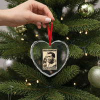 Fred Hampton Quote Heart Crystal Glass Ornament You Can Kill A Revolutionary But You Cant Kill The Revolution