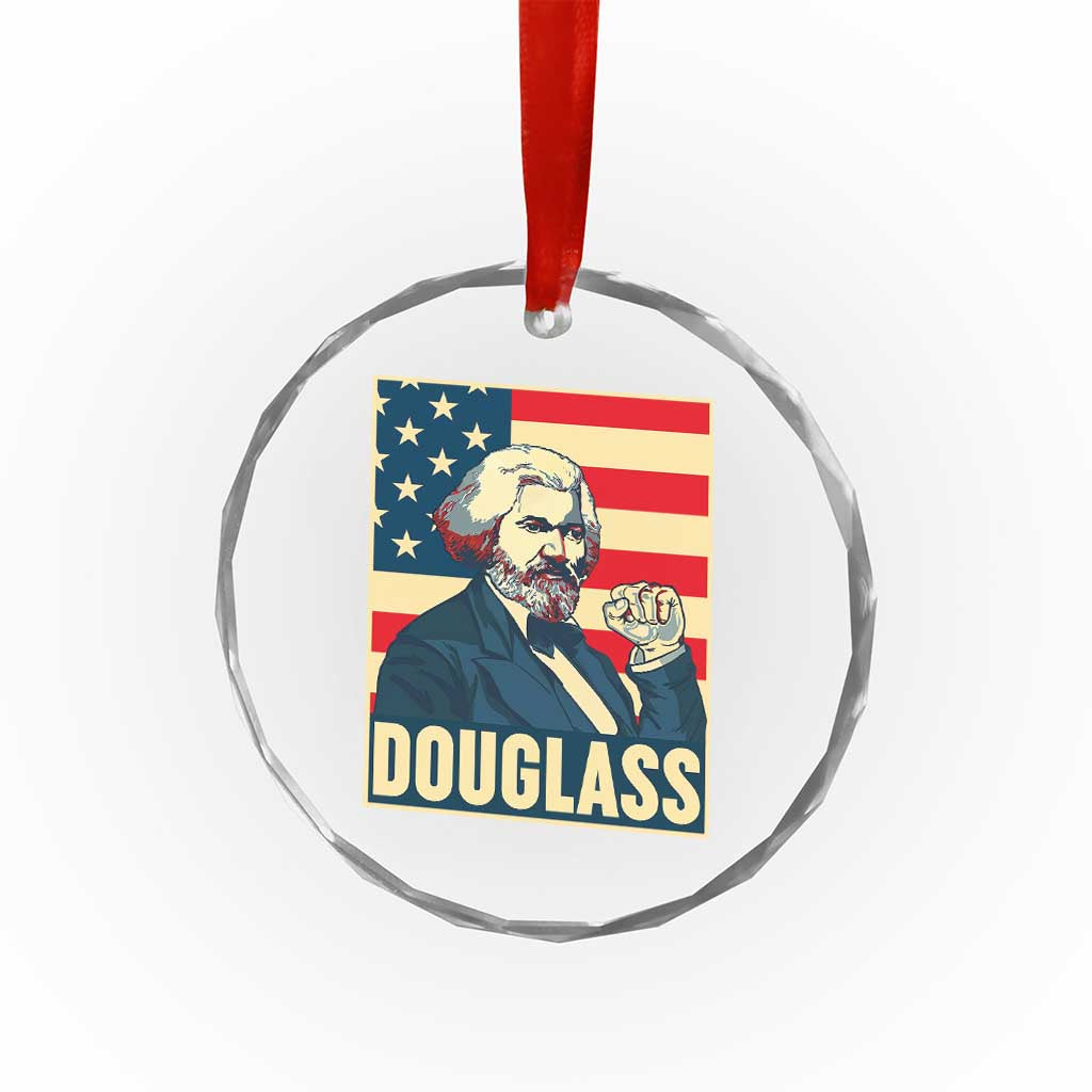 Frederick Douglass American Hero Crystal Glass Ornament Black History Month Gift - Wonder Print Shop