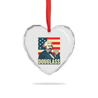 Frederick Douglass American Hero Heart Crystal Glass Ornament Black History Month Gift - Wonder Print Shop