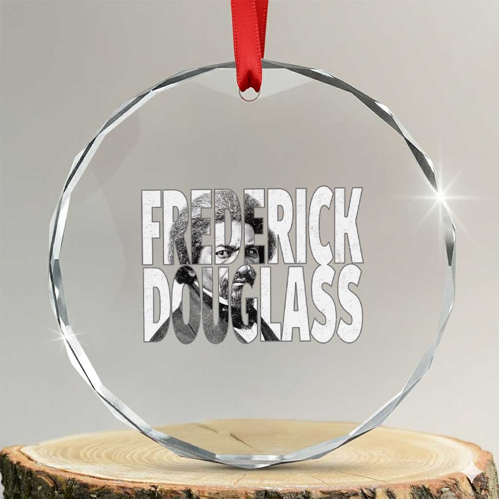 Frederick Douglass Crystal Glass Ornament Black History Month - Wonder Print Shop