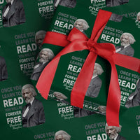Frederick Douglass Freedom Quote Wrapping Paper Roll Once You Learn to Read - Wonder Print Shop