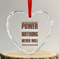 Frederick Douglass Heart Crystal Glass Ornament Power Concedes Nothing Without A Demand - Wonder Print Shop