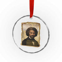 Frederick Douglass Historical Newspaper Crystal Glass Ornament The Sage Of Cedar Hill - Wonder Print Shop