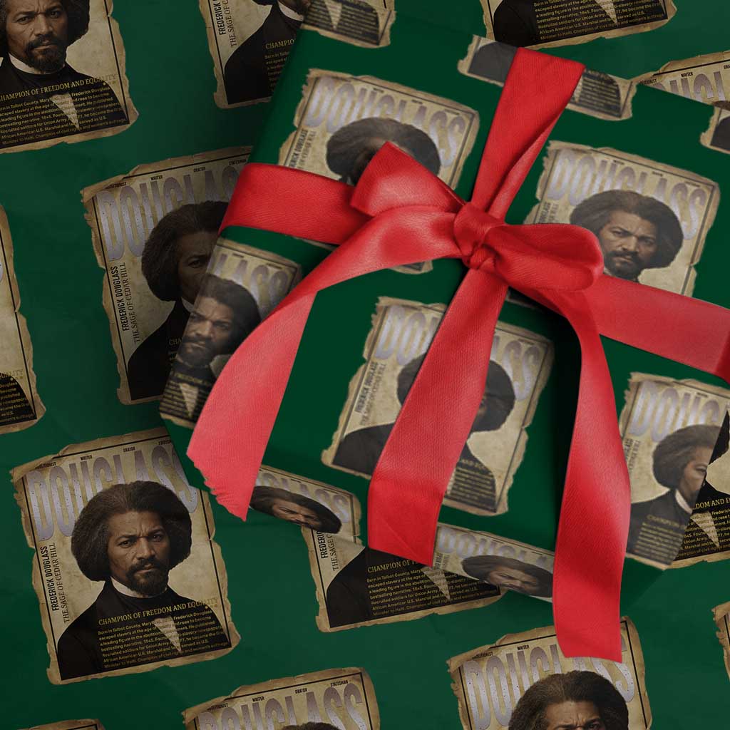 Frederick Douglass Historical Newspaper Wrapping Paper Roll The Sage Of Cedar Hill - Wonder Print Shop