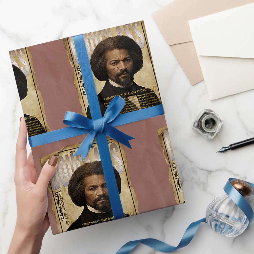 Frederick Douglass Historical Newspaper Wrapping Paper Roll The Sage Of Cedar Hill - Wonder Print Shop