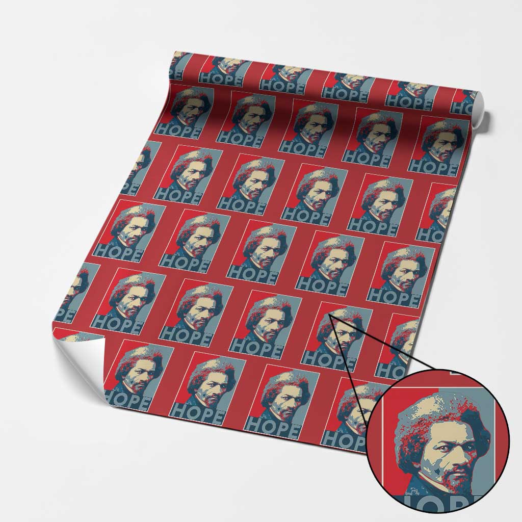 Frederick Douglass Hope Poster Wrapping Paper Roll African American Heritage - Wonder Print Shop