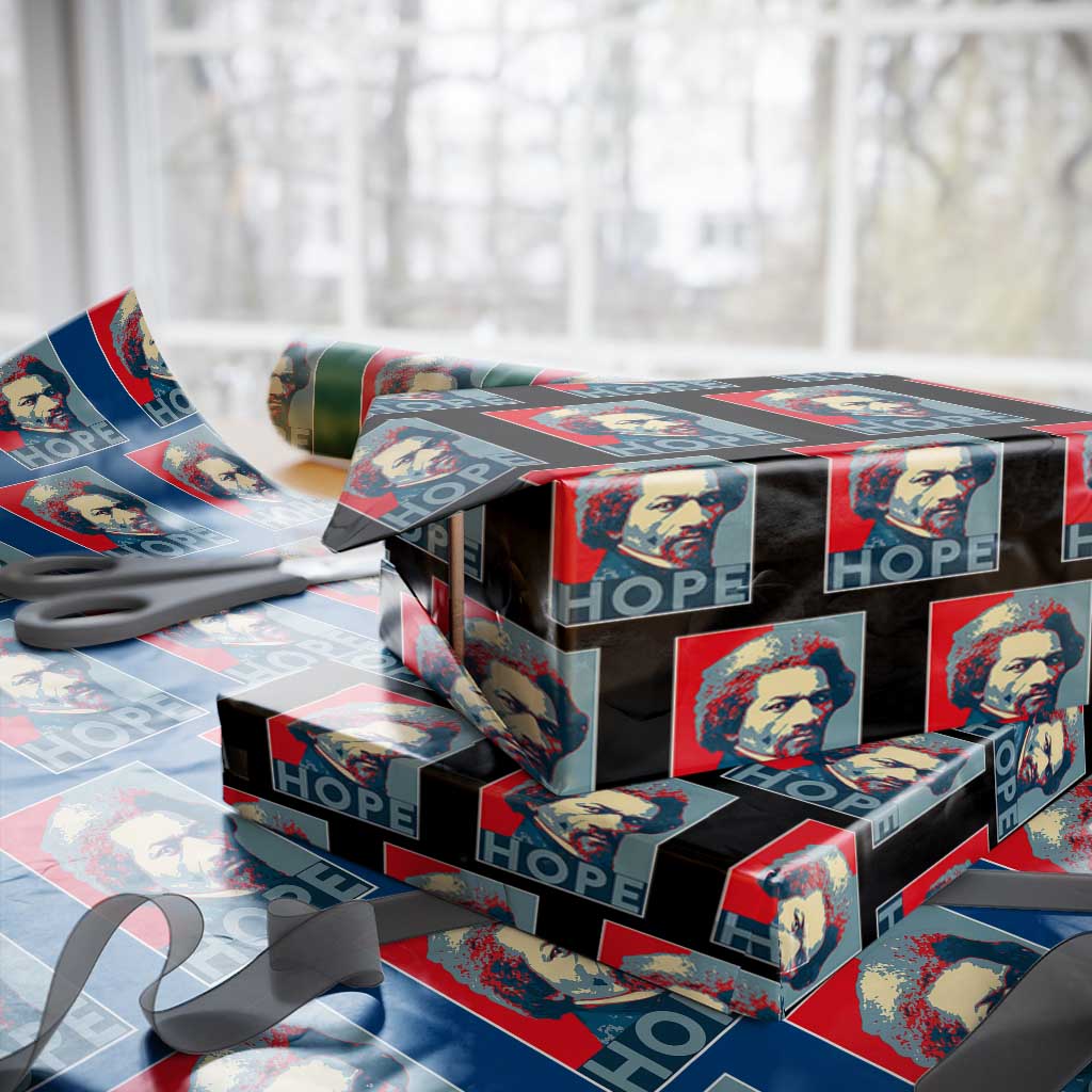 Frederick Douglass Hope Poster Wrapping Paper Roll African American Heritage - Wonder Print Shop