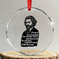 Frederick Douglass Inspirational Quote Crystal Glass Ornament Black History Month - Wonder Print Shop