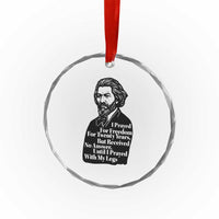 Frederick Douglass Inspirational Quote Crystal Glass Ornament Black History Month - Wonder Print Shop