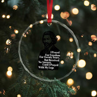 Frederick Douglass Inspirational Quote Crystal Glass Ornament Black History Month - Wonder Print Shop