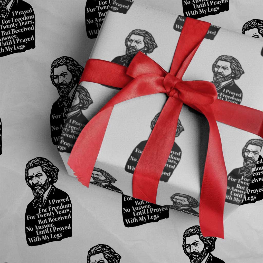 Frederick Douglass Inspirational Quote Wrapping Paper Roll Black History Month - Wonder Print Shop