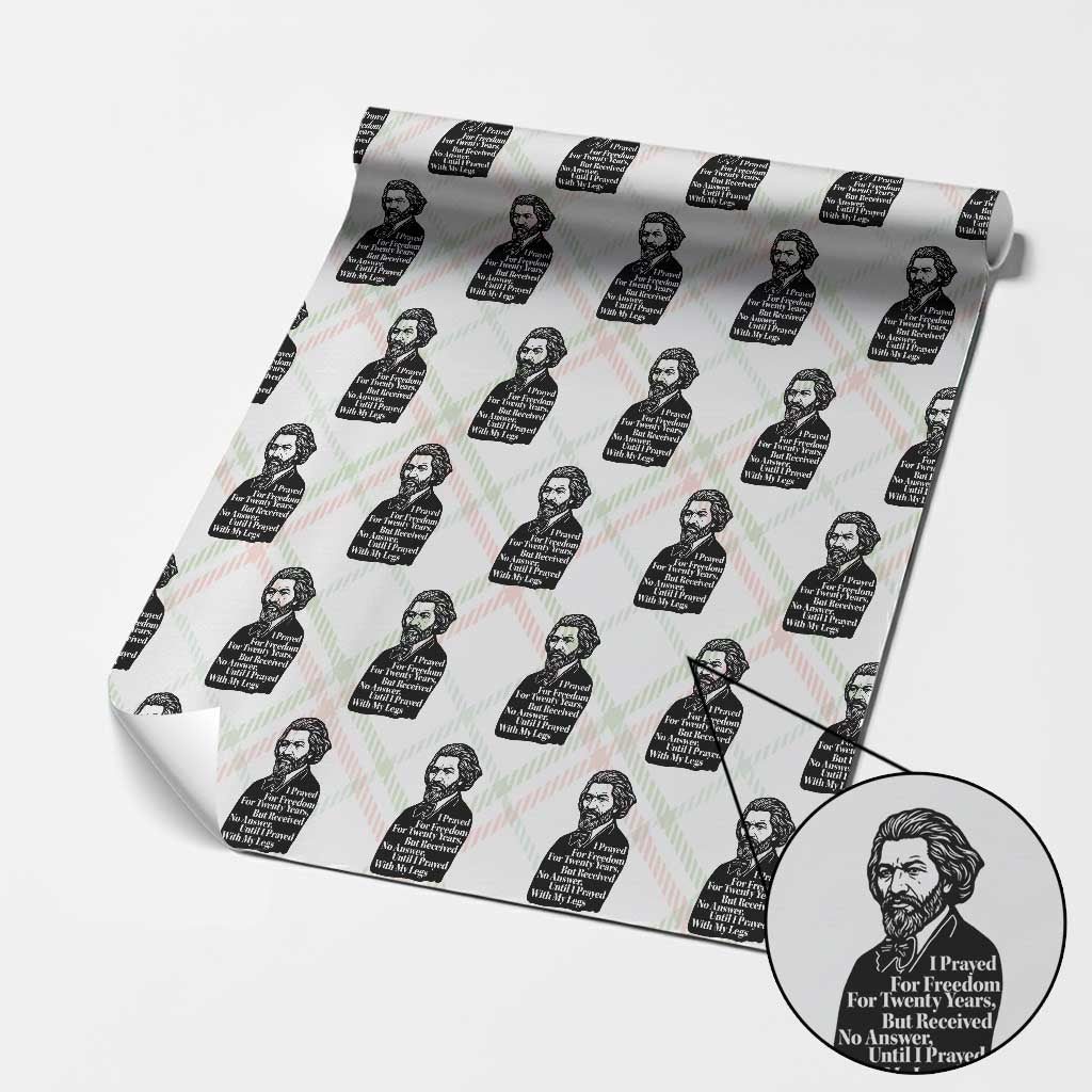 Frederick Douglass Inspirational Quote Wrapping Paper Roll Black History Month - Wonder Print Shop