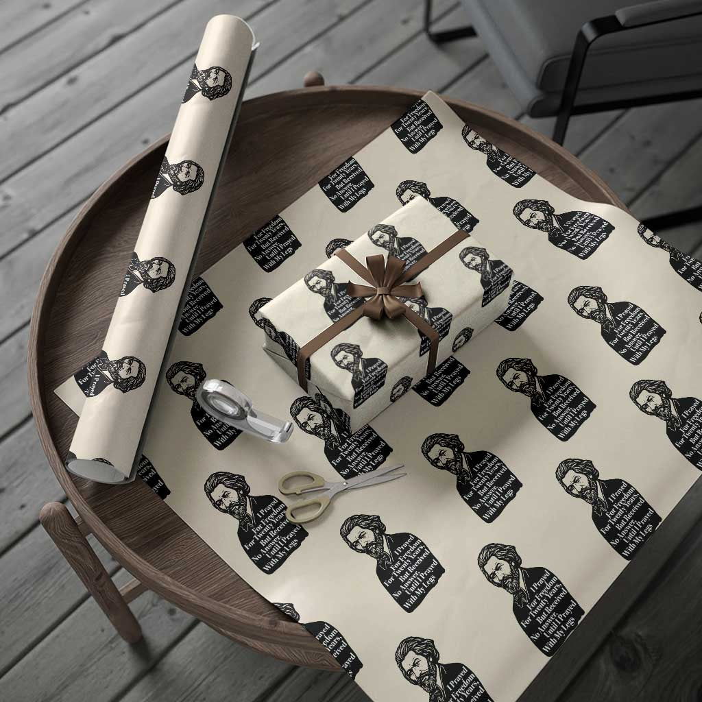 Frederick Douglass Inspirational Quote Wrapping Paper Roll Black History Month - Wonder Print Shop
