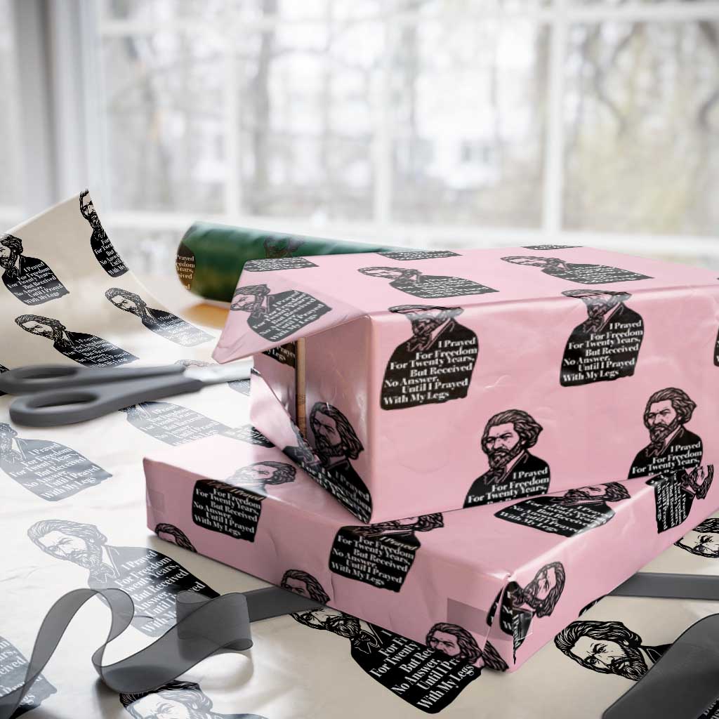 Frederick Douglass Inspirational Quote Wrapping Paper Roll Black History Month - Wonder Print Shop