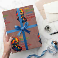 Frederick Douglass Inspirational Wrapping Paper Roll Learn to Read Be Forever Free Black Leader - Wonder Print Shop
