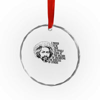 Frederick Douglass Pride Quote Crystal Glass Ornament - Wonder Print Shop