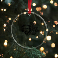Frederick Douglass Pride Quote Crystal Glass Ornament - Wonder Print Shop