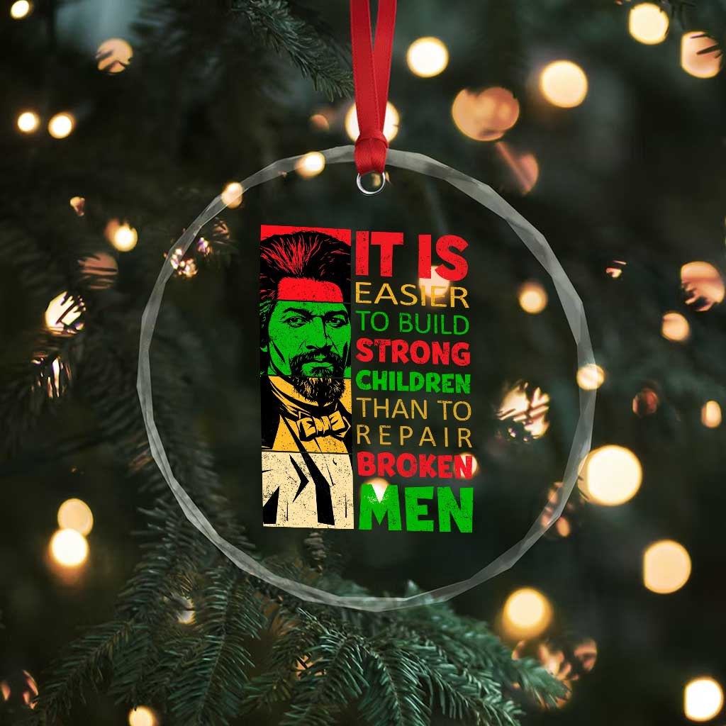 Frederick Douglass Pride Quote Crystal Glass Ornament Black History Month - Wonder Print Shop
