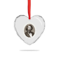 Frederick Douglass Pride Quote Heart Crystal Glass Ornament Is There Is No Struggle There Is No Progress - Wonder Print Shop