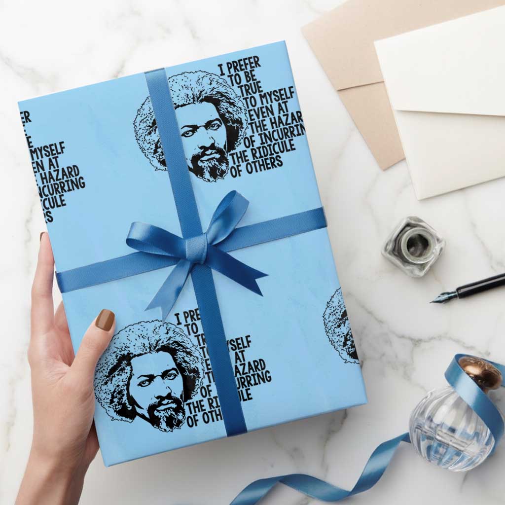 Frederick Douglass Pride Quote Wrapping Paper Roll - Wonder Print Shop