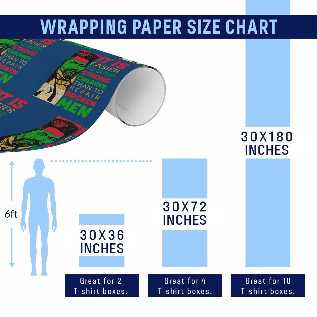 Frederick Douglass Pride Quote Wrapping Paper Roll Black History Month - Wonder Print Shop