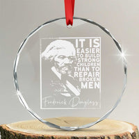 Frederick Douglass Quote Crystal Glass Ornament Black History Month - Wonder Print Shop