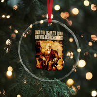 Frederick Douglass Quote Crystal Glass Ornament Once You Learn to Read - Wonder Print Shop