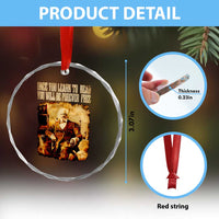 Frederick Douglass Quote Crystal Glass Ornament Once You Learn to Read - Wonder Print Shop