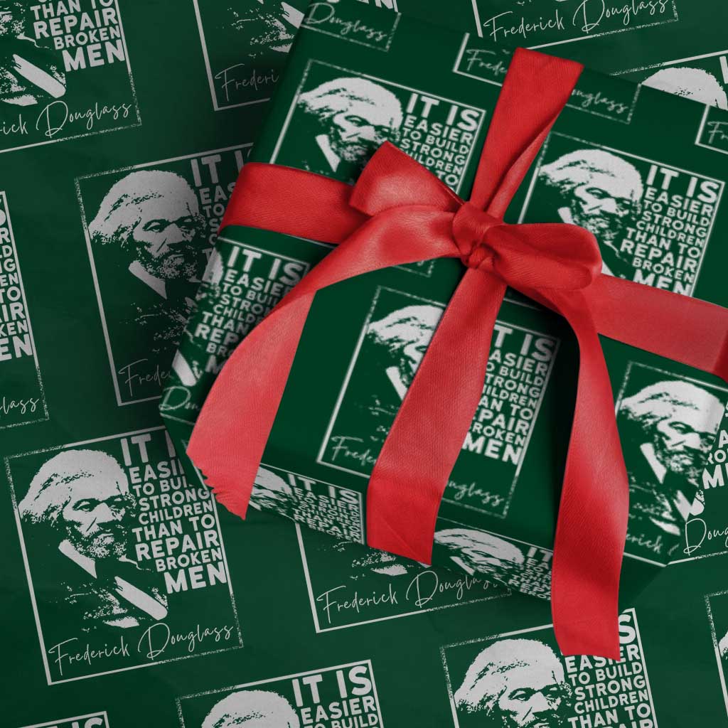Frederick Douglass Quote Wrapping Paper Roll Black History Month - Wonder Print Shop