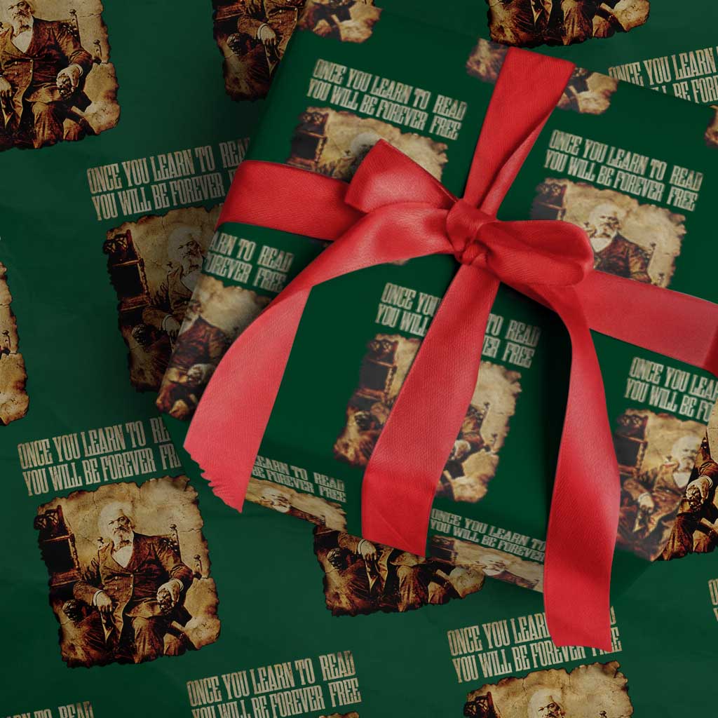 Frederick Douglass Quote Wrapping Paper Roll Once You Learn to Read - Wonder Print Shop