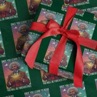 Frederick Douglass Reading And Freedom Wrapping Paper Roll African American Heritage - Wonder Print Shop
