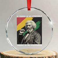 Frederick Douglass Struggle And Progress Crystal Glass Ornament Inspirational Black History - Wonder Print Shop